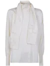 Rohe Silk Top Scarf Clothing In White