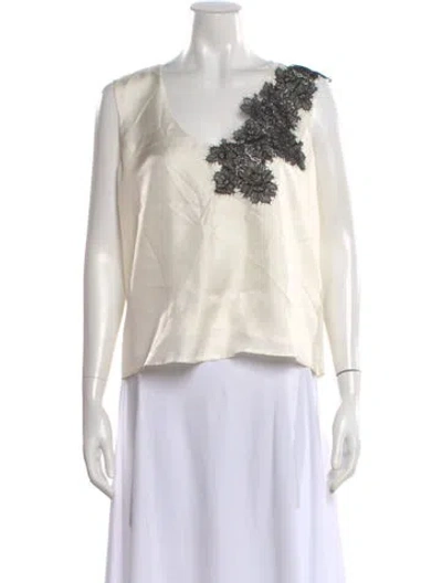 Pre-owned Rohe Silk Top W/ Tags In Black