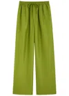 Rohe Relaxed Silk Trousers Garden Green