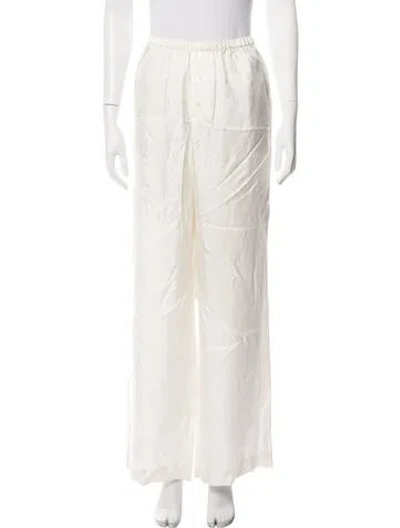 Pre-owned Rohe Silk Wide Leg Pants W/ Tags In Neutrals