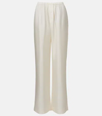 Rohe Róhe Silk Wide-leg Pants In Neutral