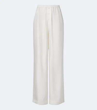 Rohe Róhe Silk Wide-leg Pants In White