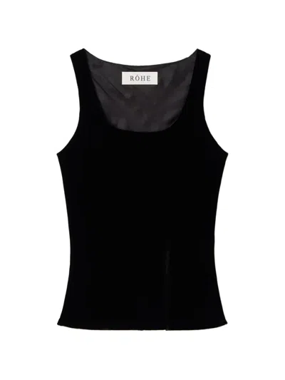 Rohe Sleeveless Square-neck Tank Top In Black