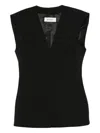 Rohe Single Button Waist Coat In Black