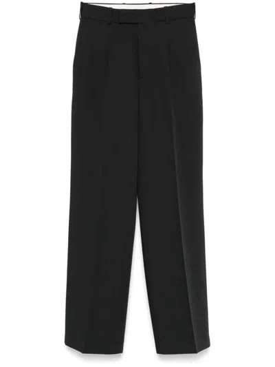 Rohe Wide-leg Wool Trousers In Navy