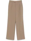 Rohe Single-pleat Trousers In Brown