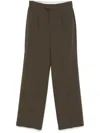 Rohe Single-pleated Trousers In Black