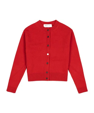 Rohe Single-breasted Knit Sweater In Red