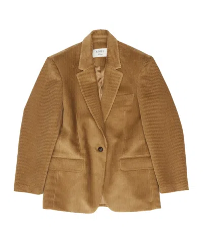 Rohe Single-button Suit Jacket In Brown