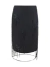 Rohe Tulip Midi Skirt In Black