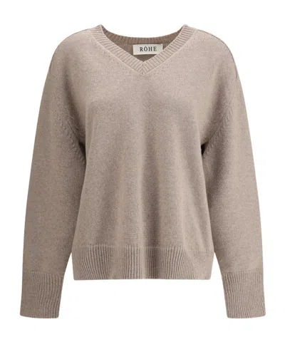 Rohe Rhe Sleeve Wrap Jumper In Gray