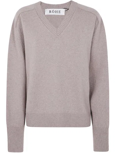 Rohe Long Sleeve Sweater In Neutral