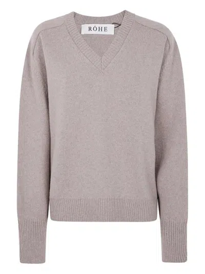 ROHE SLEEVE WRAP WOOL JUMPER