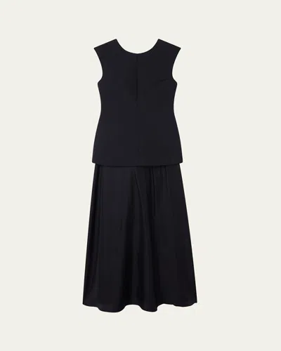 ROHE SLEEVELESS OPEN BACK DRESS