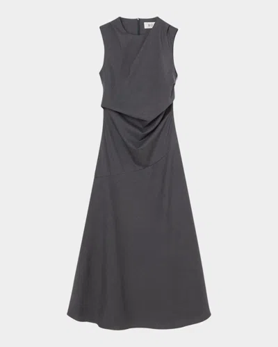 Rohe Sleeveless Twisted Maxi Dress In Black