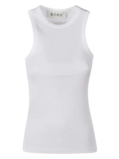 Rohe Rib Knit Tank Top In White