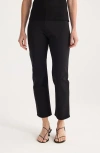 Rohe Cigarette Scuba Trousers In Black In Black