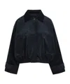 Rohe Corduroy Elasticated-hem Jacket In Blue