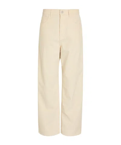 Rohe Solid Colour Corduroy Jeans In Neutral