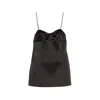 Rohe Paneled Duchesse-satin Peplum Bustier Top In Multi