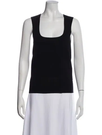 Pre-owned Rohe Square Neckline Sleeveless Top In Black