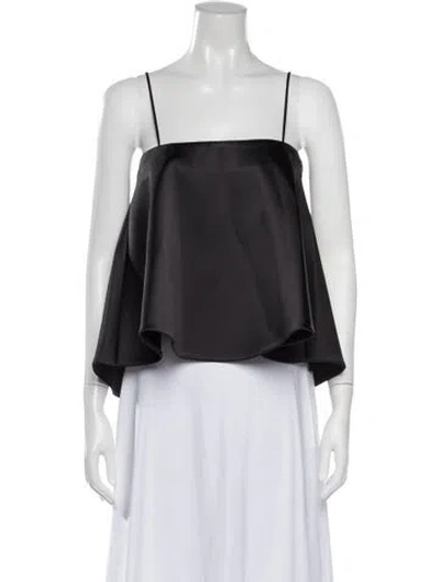 Pre-owned Rohe Square Neckline Sleeveless Top W/ Tags In Black