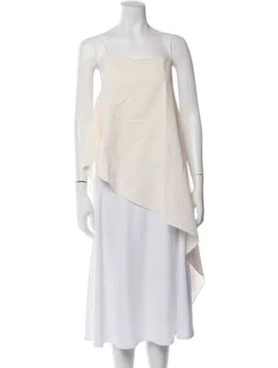 Pre-owned Rohe Square Neckline Sleeveless Top W/ Tags In Neutrals