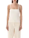 ROHE SQUARED SHAPED KNITTED TANK TOP