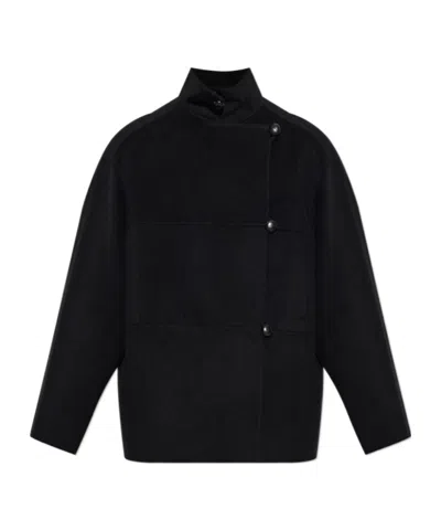 Rohe Stand-up Collar Casual Jacket In Black