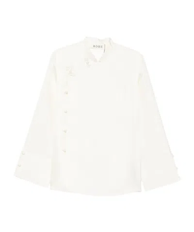 Rohe Stand-up Collar Shirt In White