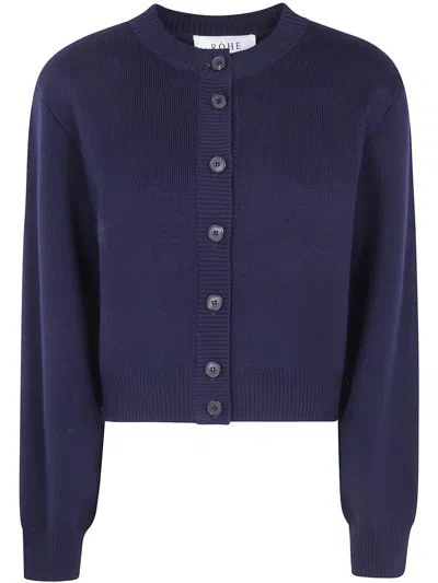 Rohe Róhe Statement Shoulder Cardigan In Blue