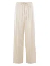 Rohe Relaxed Satin Drawstring Pants In Neutral