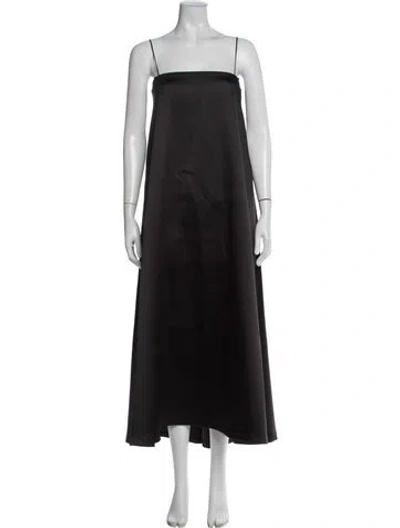 Pre-owned Rohe Strapless Long Dress In Black