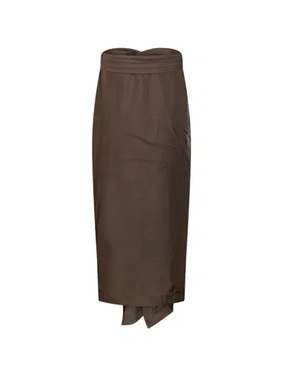 Rohe Strapless Top In Brown