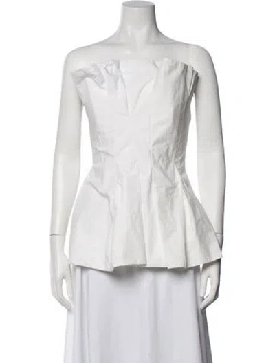 Pre-owned Rohe Strapless Top In White