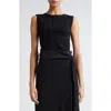 Rohe Square-neck Knit Tank Top In Noir