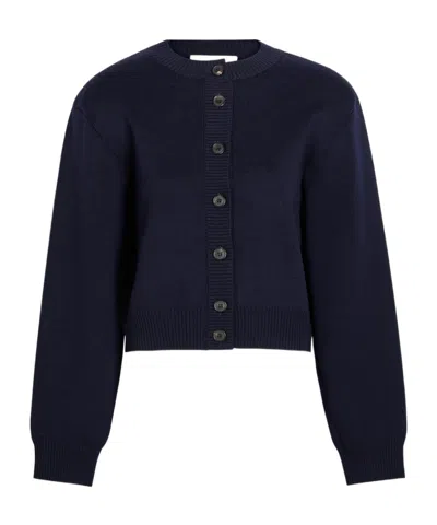 Rohe Stretch-wool Cardigan In Black