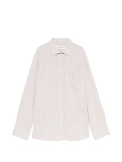Rohe Striped Button-down Shirt In Pink