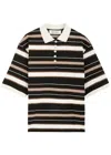 Rohe Multicolor Oversize Polo Shirt With Classic Collar And All-over Striped Motif In Cotton Woman