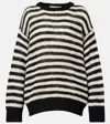 Rohe Striped Linen-blend Sweater In Neutral