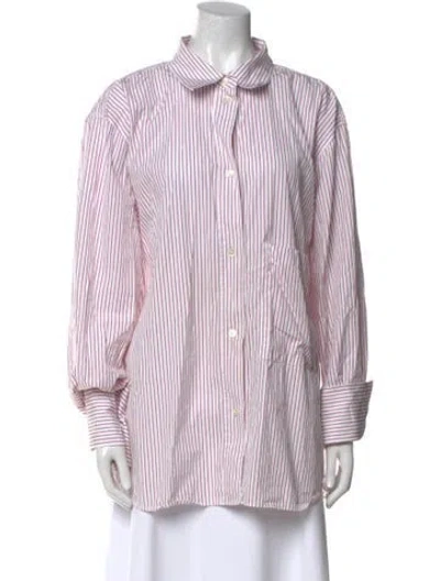 Pre-owned Rohe Striped Long Sleeve Tunic In Multi