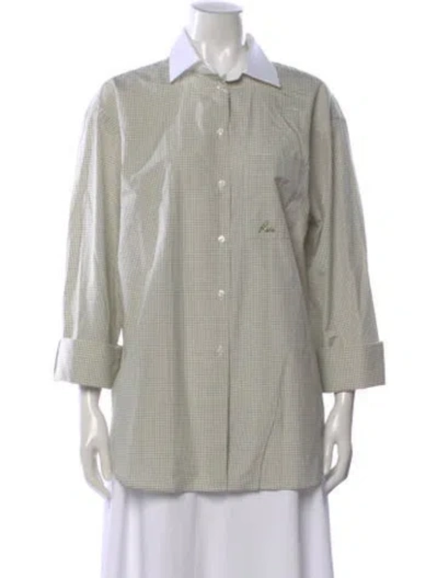 Pre-owned Rohe Striped Long Sleeve Tunic In Neutral