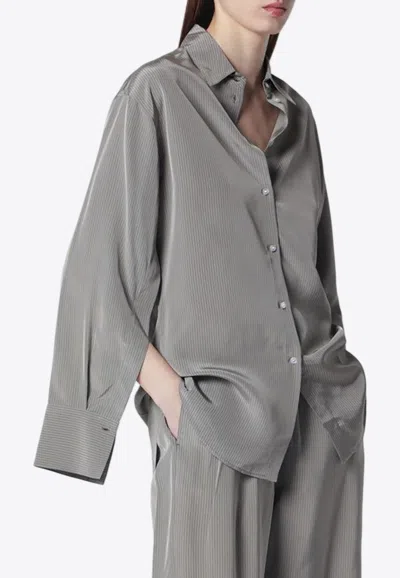 ROHE STRIPED OVERSIZED SHIRT