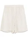 Rohe Gestreifte Shorts In Nude