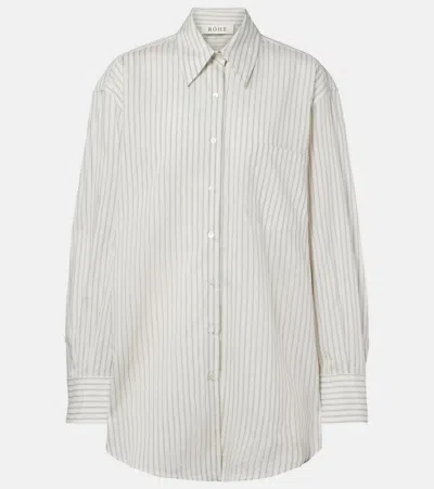 Rohe Striped Silk And Cotton Shirt In Multi