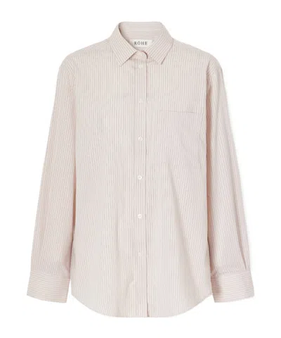 Rohe Striped Button-down Shirt In Neutral