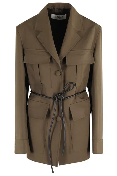ROHE STRUCTURED SAFARI BLAZER JACKET