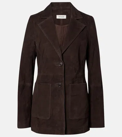Rohe Róhe Suede Blazer In Brown
