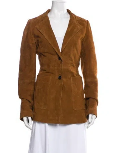 Pre-owned Rohe Suede Evening Jacket W/ Tags In Brown