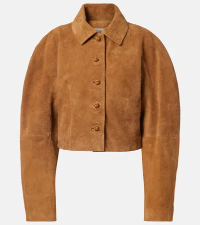 ROHE RÓHE CROPPED SUEDE JACKET